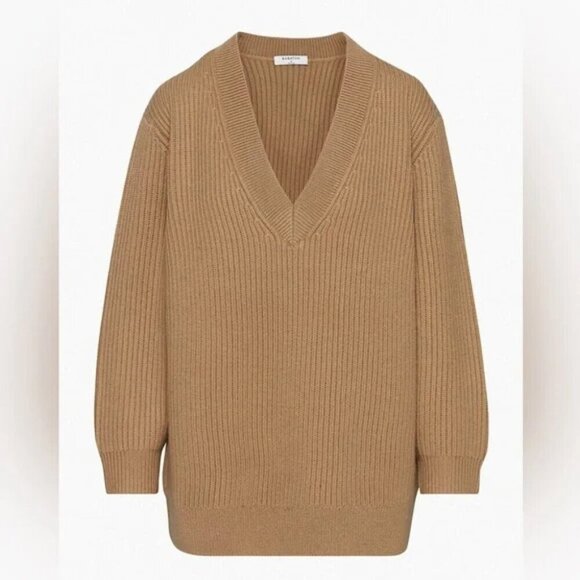 Aritzia Sweaters - Aritzia Babaton Roger Merino Wool Sweater Camel Tan Size Medium
